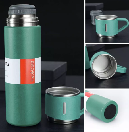 Set Termos+3 Tazas 500 Ml Caliente/Frio ™